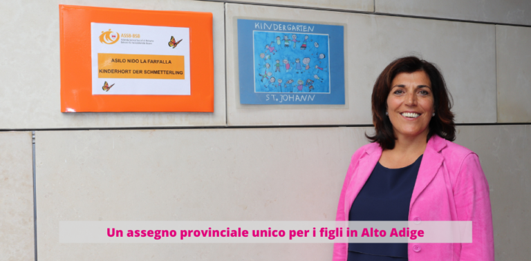 Un asseg­no pro­vin­cia­le uni­co per i fig­li in Alto Adige